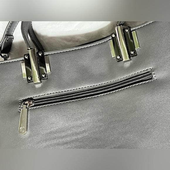 Charming Charlie Gray Purse Handbag with 2 straps, Preloved. - Picture 13 of 16